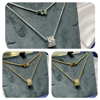 [Olivia JW]BEE LOVE DIAMOND PAVED 3 ROW NECKLACE