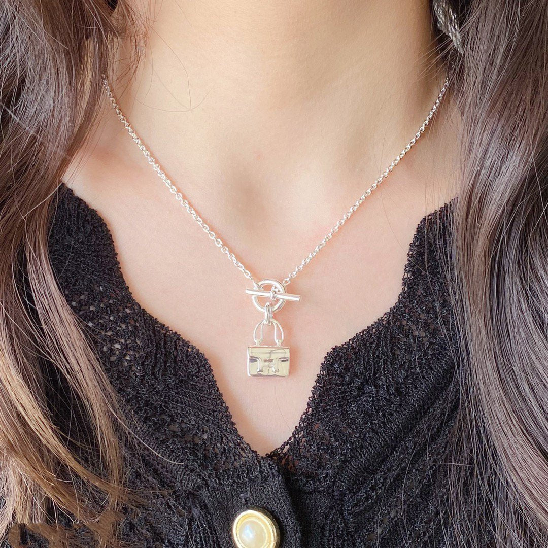 [Olivia JW]CONSTANCE PEDANT SILVER NECKLACE