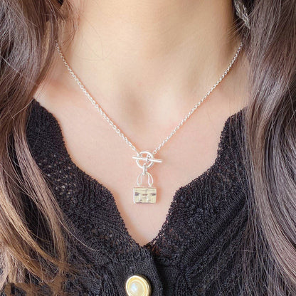[Olivia JW]CONSTANCE PEDANT SILVER NECKLACE
