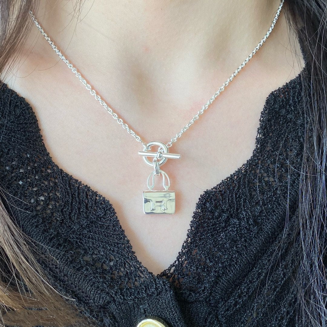 [Olivia JW]CONSTANCE PEDANT SILVER NECKLACE