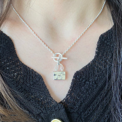 [Olivia JW]CONSTANCE PEDANT SILVER NECKLACE