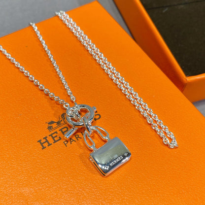 [Olivia JW]CONSTANCE PEDANT SILVER NECKLACE