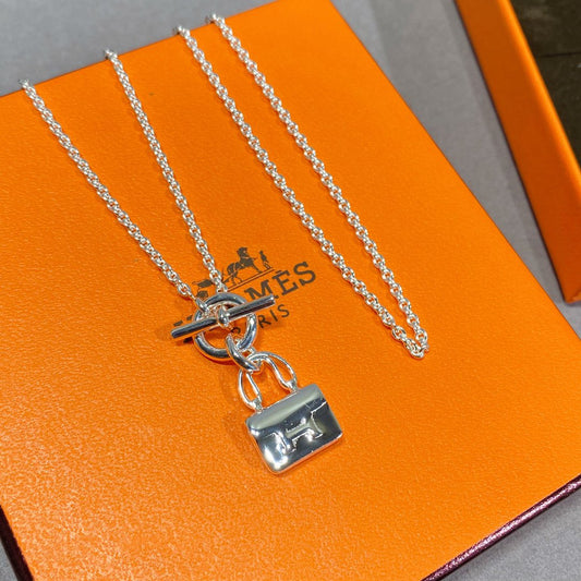 [Olivia JW]CONSTANCE PEDANT SILVER NECKLACE