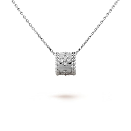 [Olivia JW]PERLEE PEDANT SIVLER DIAMOND NECKLACE
