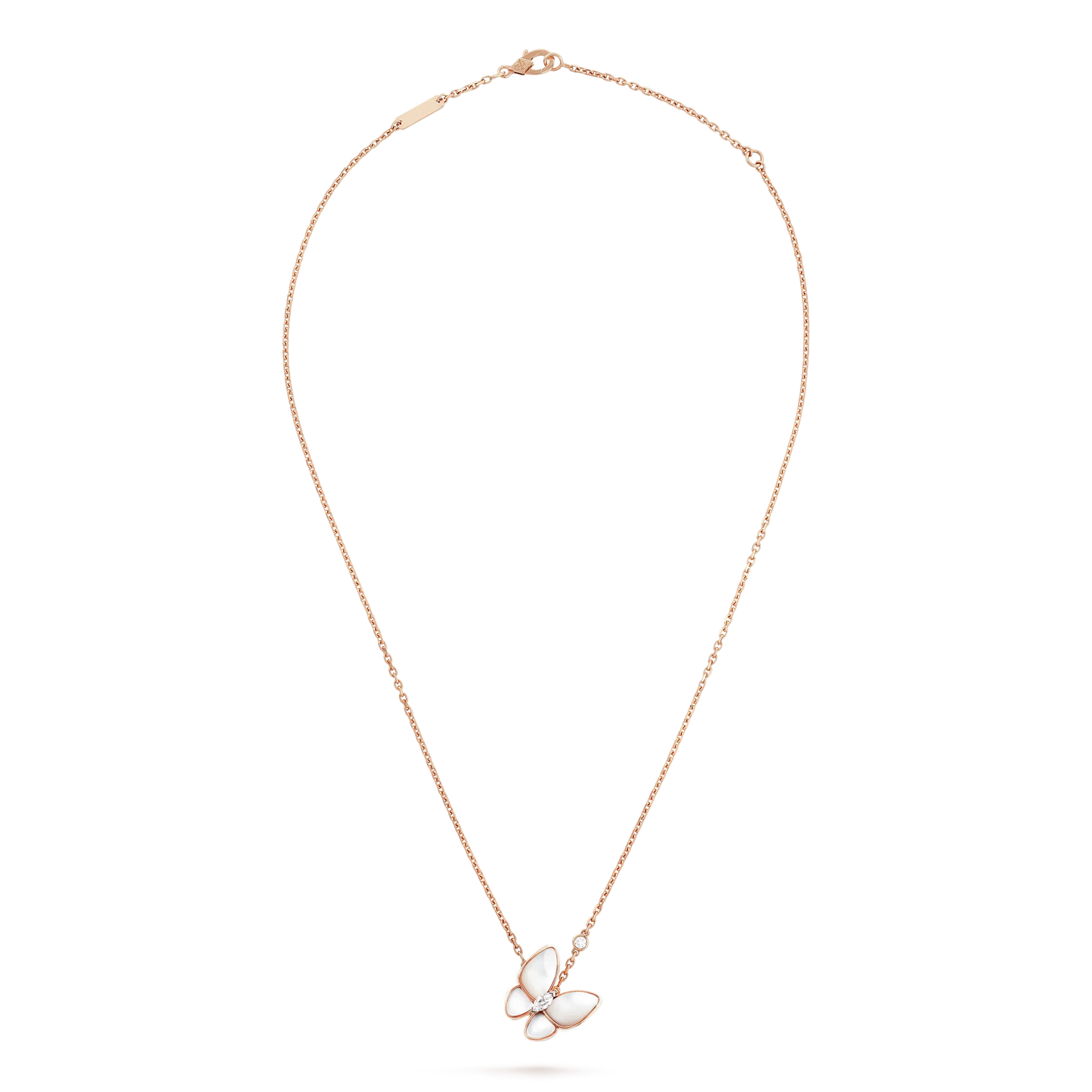 [Olivia JW]BUTTERFLY MOP DIAMOND NECKLACE