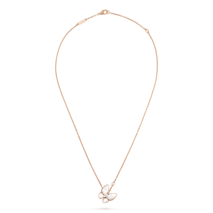 [Olivia JW]BUTTERFLY MOP DIAMOND NECKLACE
