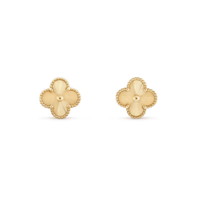 [Olivia JW]CLOVER MINI 9.5MM LASER EARRINGS