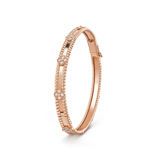 [Olivia JW]CLOVER BRACELET 4MM DIAMONDS