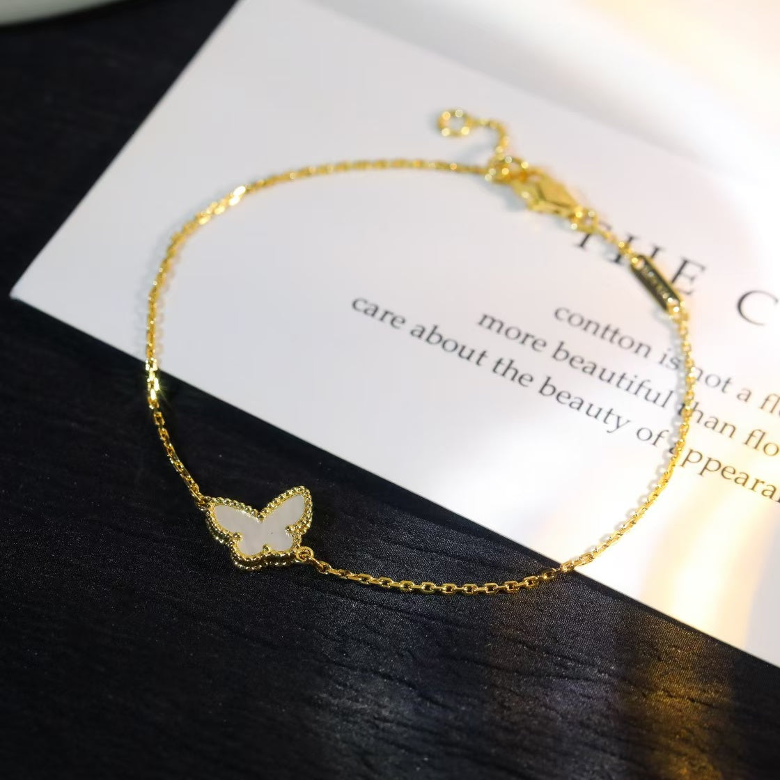 [Olivia JW]BUTTERFLY MOTHER OF PEARL BUTTERFLY BRACELET