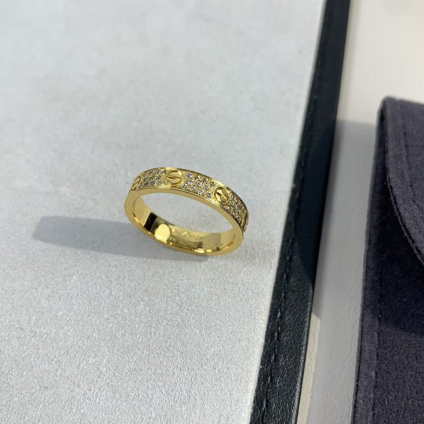 [Olivia JW]LOVE RING 3.6MM DIAMOND PAVED