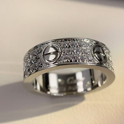 [Olivia JW]LOVE RING 5.5MM DIAMONDS PAVED