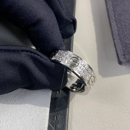 [Olivia JW]LOVE RING 5.5MM DIAMONDS PAVED