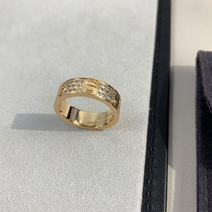 [Olivia JW]LOVE RING 5.5MM DIAMONDS PAVED