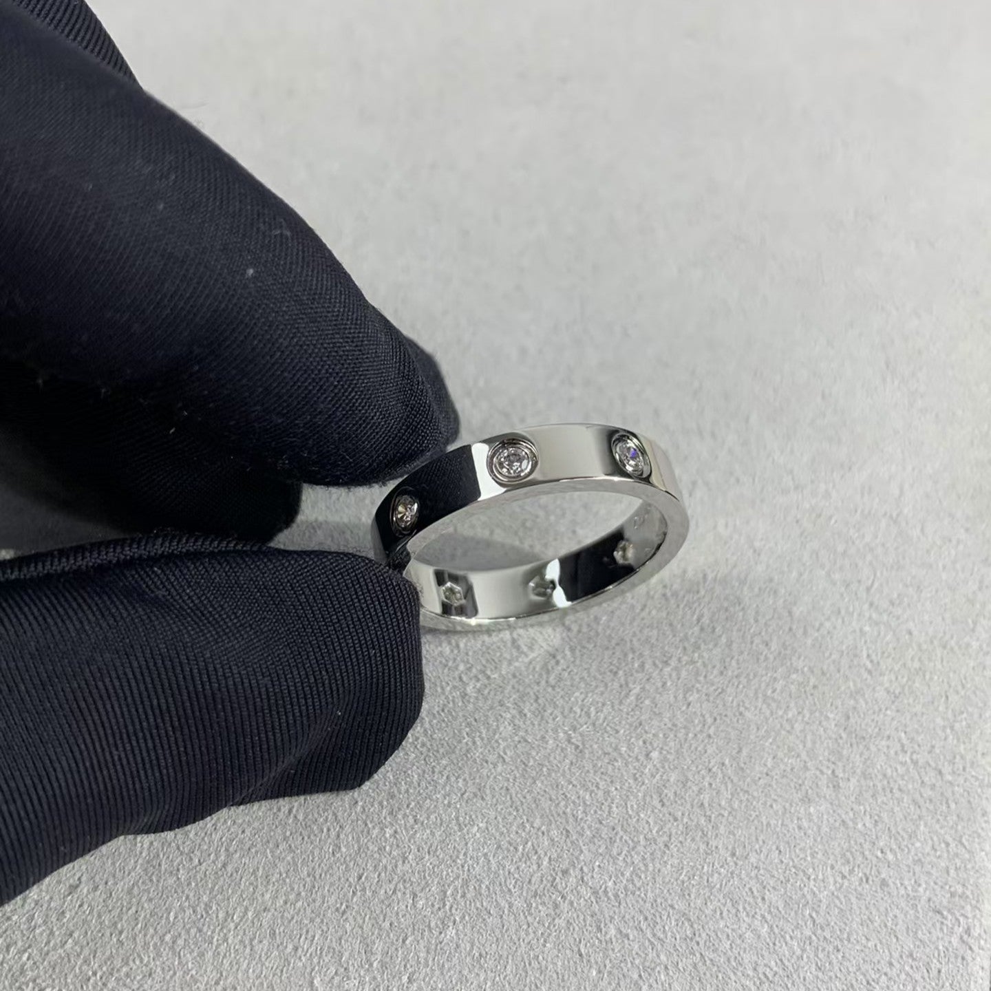 [Olivia JW]LOVE RING 3.6MM 8 DIAMONDS