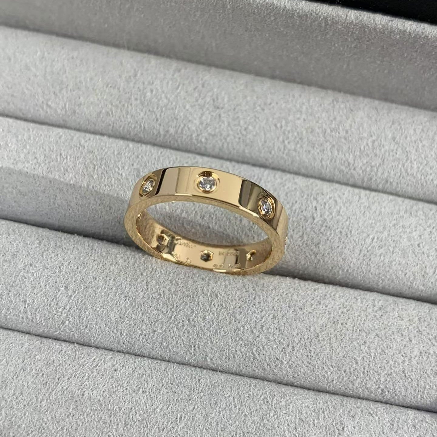 [Olivia JW]LOVE RING 3.6MM 8 DIAMONDS