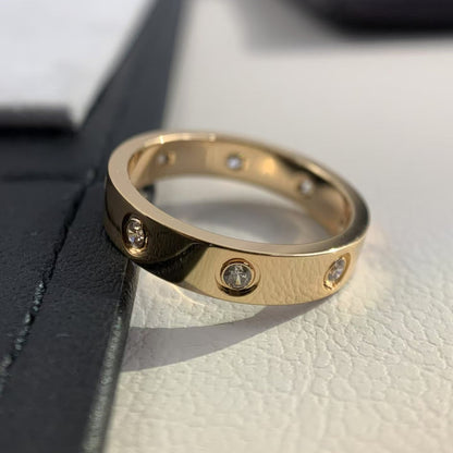 [Olivia JW]LOVE RING 3.6MM 8 DIAMONDS