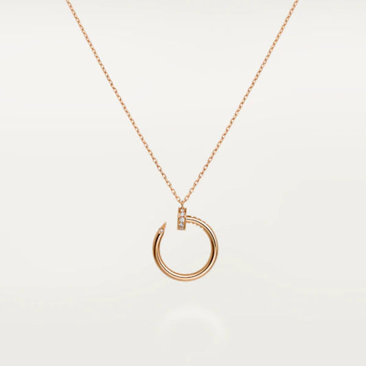 [Olivia JW]JUSTE NECKLACE PINK GOLD