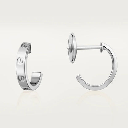 [Olivia JW]LOVE EARRINGS 2.65MM SILVER