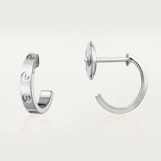 [Olivia JW]LOVE EARRINGS 2.65MM SILVER