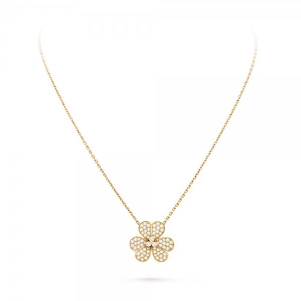 [Olivia JW]FLOWER DIAMOND NECKLACE