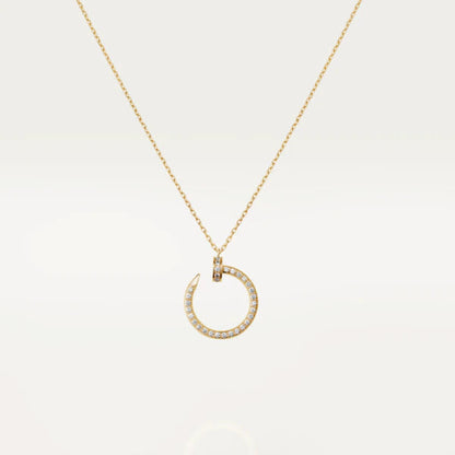 [Olivia JW]JUSTE NECKLACE GOLD DIAMONDS