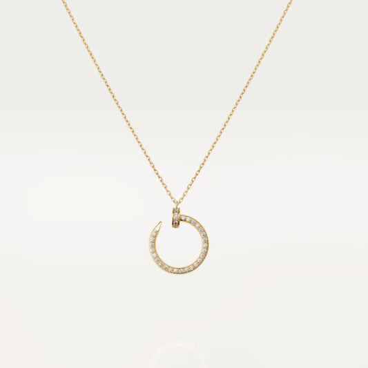 [Olivia JW]JUSTE NECKLACE GOLD DIAMONDS