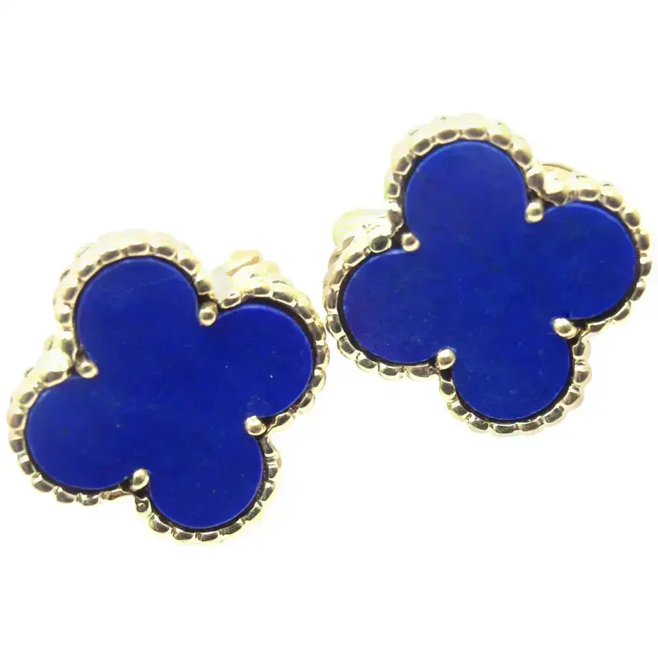 [Olivia JW]CLOVER MINI 9.5MM TURQUOISE EARRINGS