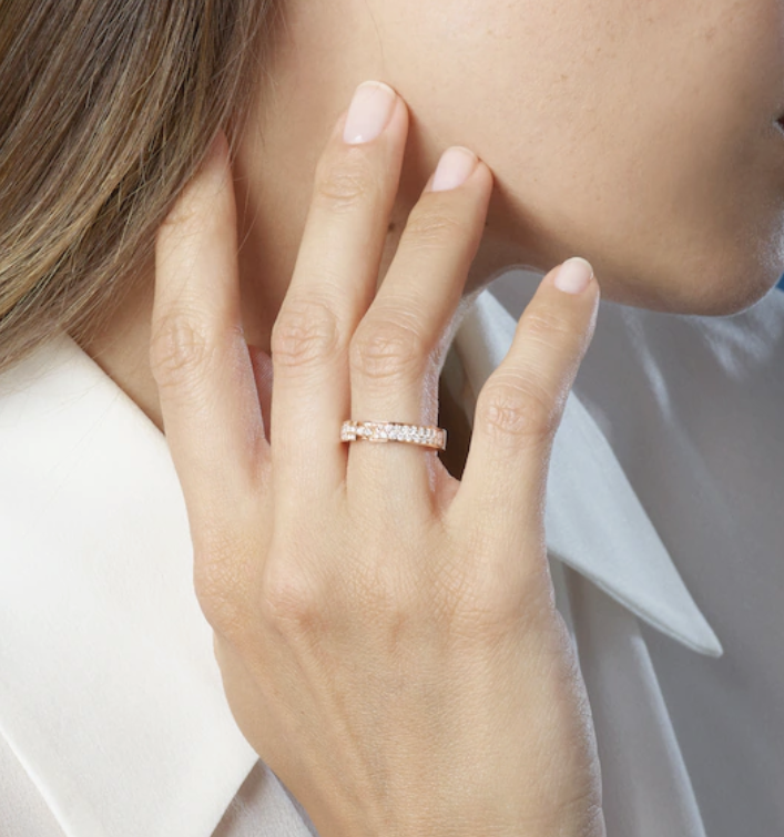 [Olivia JW]ALLIANCE LIENS VIDENCE PAVED DIAMOND 4MM RING