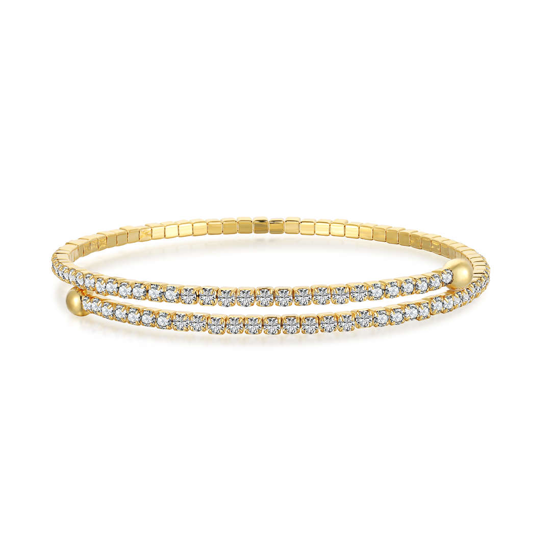[Olivia JW]Row of Diamonds Round Fashion Bracelet