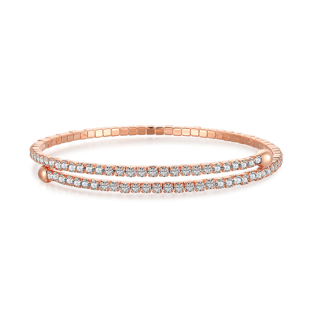 [Olivia JW]Row of Diamonds Round Fashion Bracelet