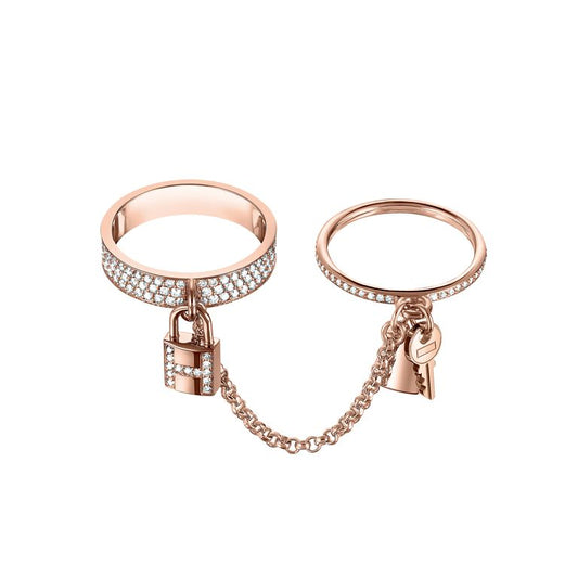 [Olivia JW]HM KELLY CLOCHETTE DOUBLE RING IN  WITH DIAMONDS