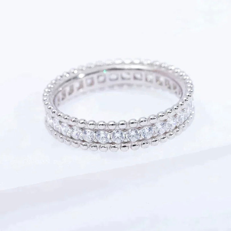 [Olivia JW]PERLEE DIAMOND SILVER RING