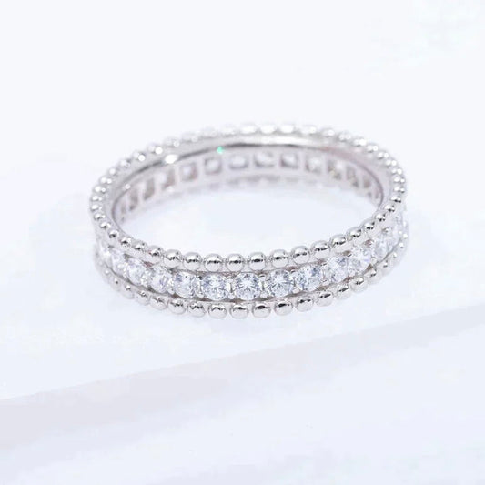 [Olivia JW]PERLEE DIAMOND SILVER RING