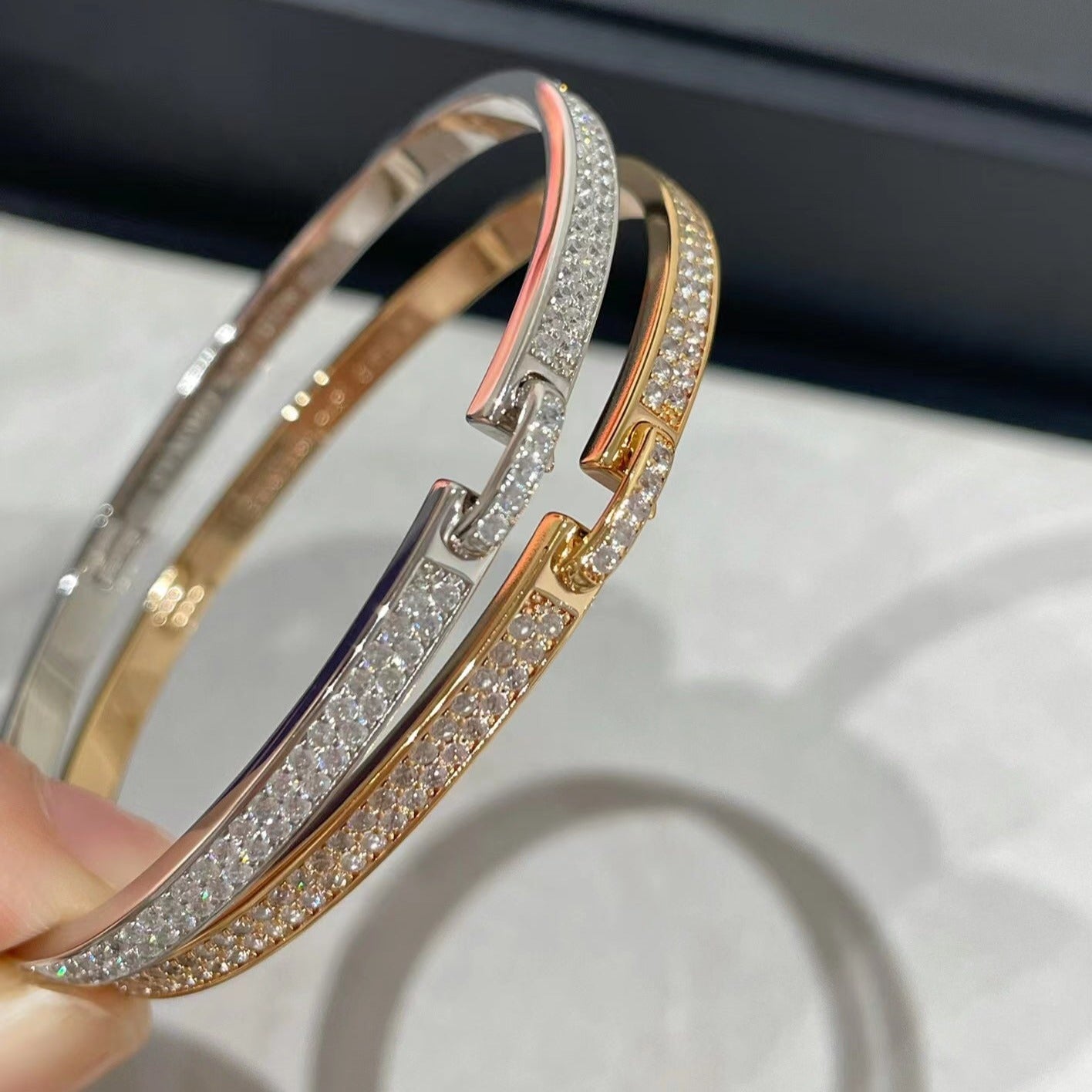 [Olivia JW]LIENS VIDENCE DIAMOND PAVED BRACELET
