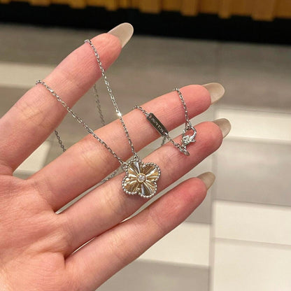 [Olivia JW]CLOVER 15MM DIAMOND LASER NECKLACE- CHRISTMAS 2024 SPECIAL EDITION