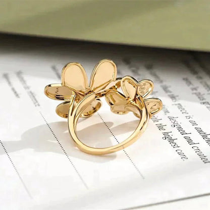 [Olivia JW]CLOVER COMOS GOLD DIAMOND RING