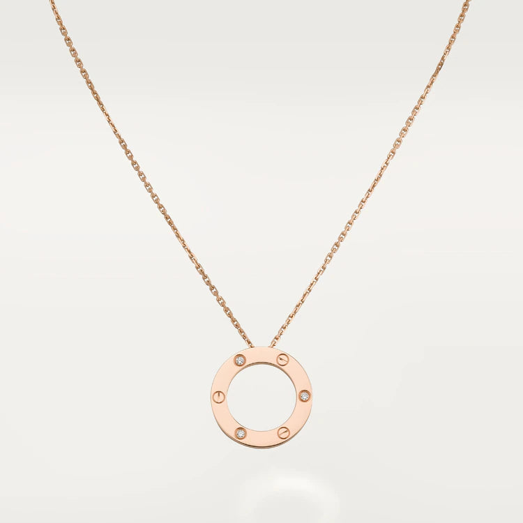 [Olivia JW]LOVE NECKLACE 16MM 3 DIAMONDS