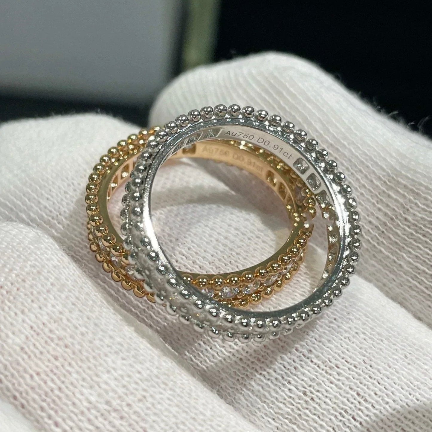 [Olivia JW]PERLEE DIAMOND ROSE GOLD RING