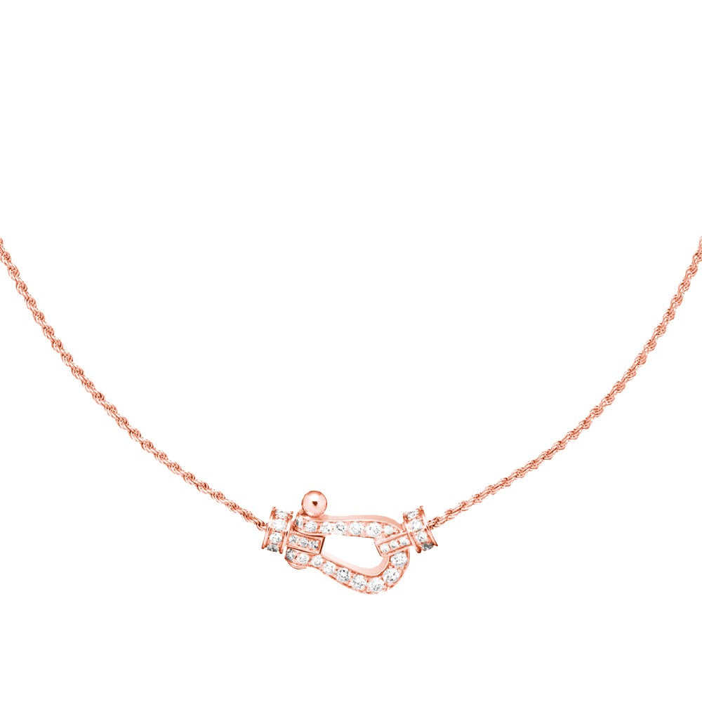 [Olivia JW]FORCE 10 PINK GOLD DIAMOND NECKLACE