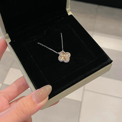 [Olivia JW]CLOVER 15MM DIAMOND LASER NECKLACE- CHRISTMAS 2024 SPECIAL EDITION