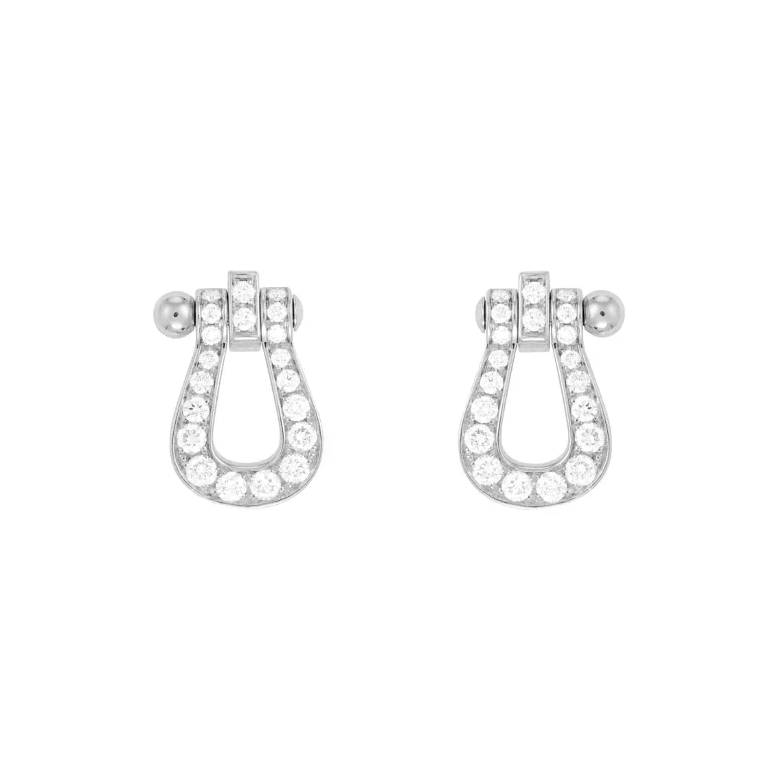 [Olivia JW]FORCE 10 FULL DIAMOND STUD EARRINGS MINI MODEL