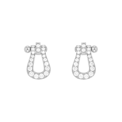 [Olivia JW]FORCE 10 FULL DIAMOND STUD EARRINGS MINI MODEL