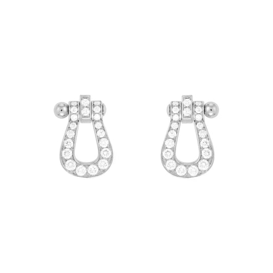 [Olivia JW]FORCE 10 FULL DIAMOND STUD EARRINGS MINI MODEL
