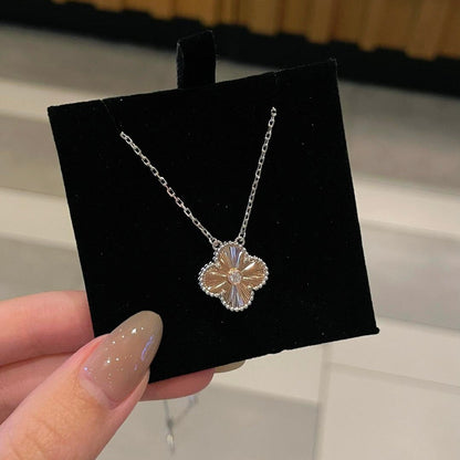 [Olivia JW]CLOVER 15MM DIAMOND LASER NECKLACE- CHRISTMAS 2024 SPECIAL EDITION