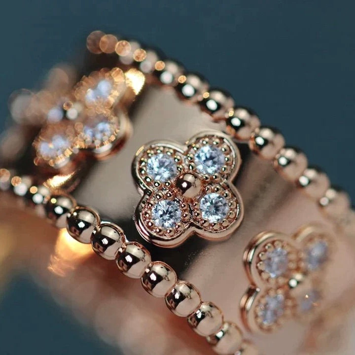 [Olivia JW]CLOVER KALEIDOSCOPE RING 10MM