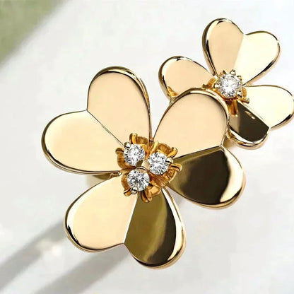 [Olivia JW]CLOVER COMOS GOLD DIAMOND RING