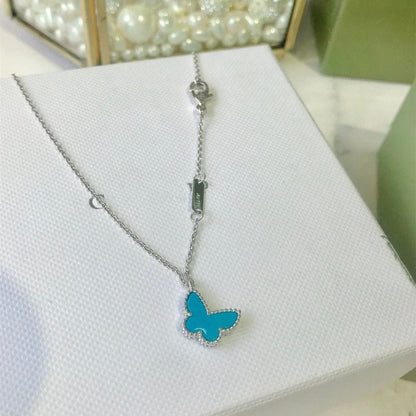 [Olivia JW]BUTTERFLY TURQUOISE BUTTERFLY BRACELET SILVER