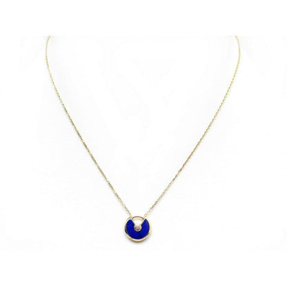 [Olivia JW]AMULETTE ROSE GOLD AGATE NECKLACE