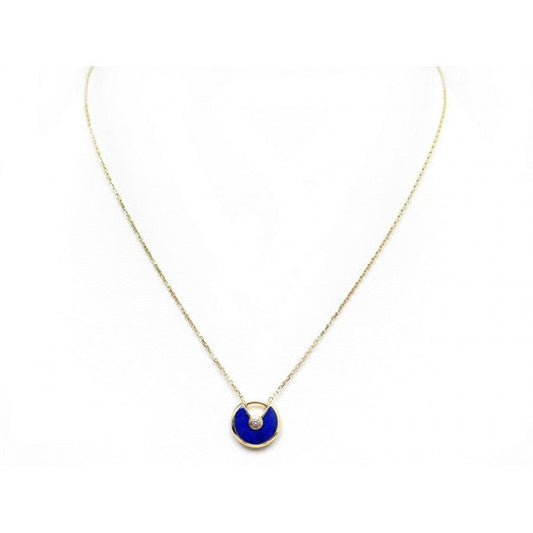[Olivia JW]AMULETTE ROSE GOLD AGATE NECKLACE