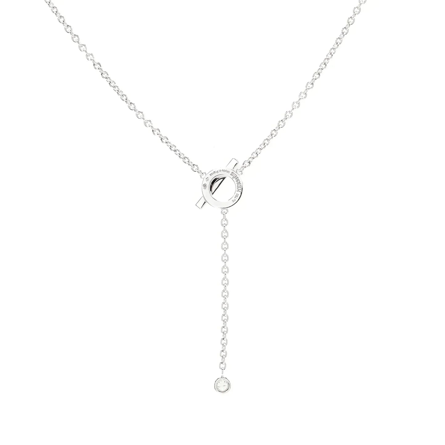 [Olivia JW]FINESSE SILVER DIAMOND NECKLACE